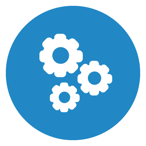 virtual tutor icon gears